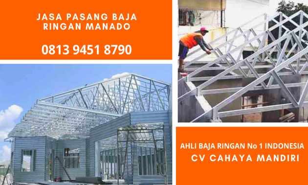 Jasa Tukang Pemasangan Atap Baja Ringan Taso di Manado Harga Distributor