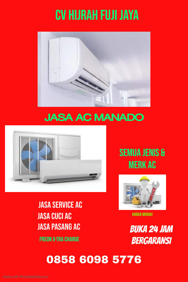 Jasa AC Manado Terdekat Tukang Cuci Service, Bongkar Pasang AC dan Mobil Harga Murah